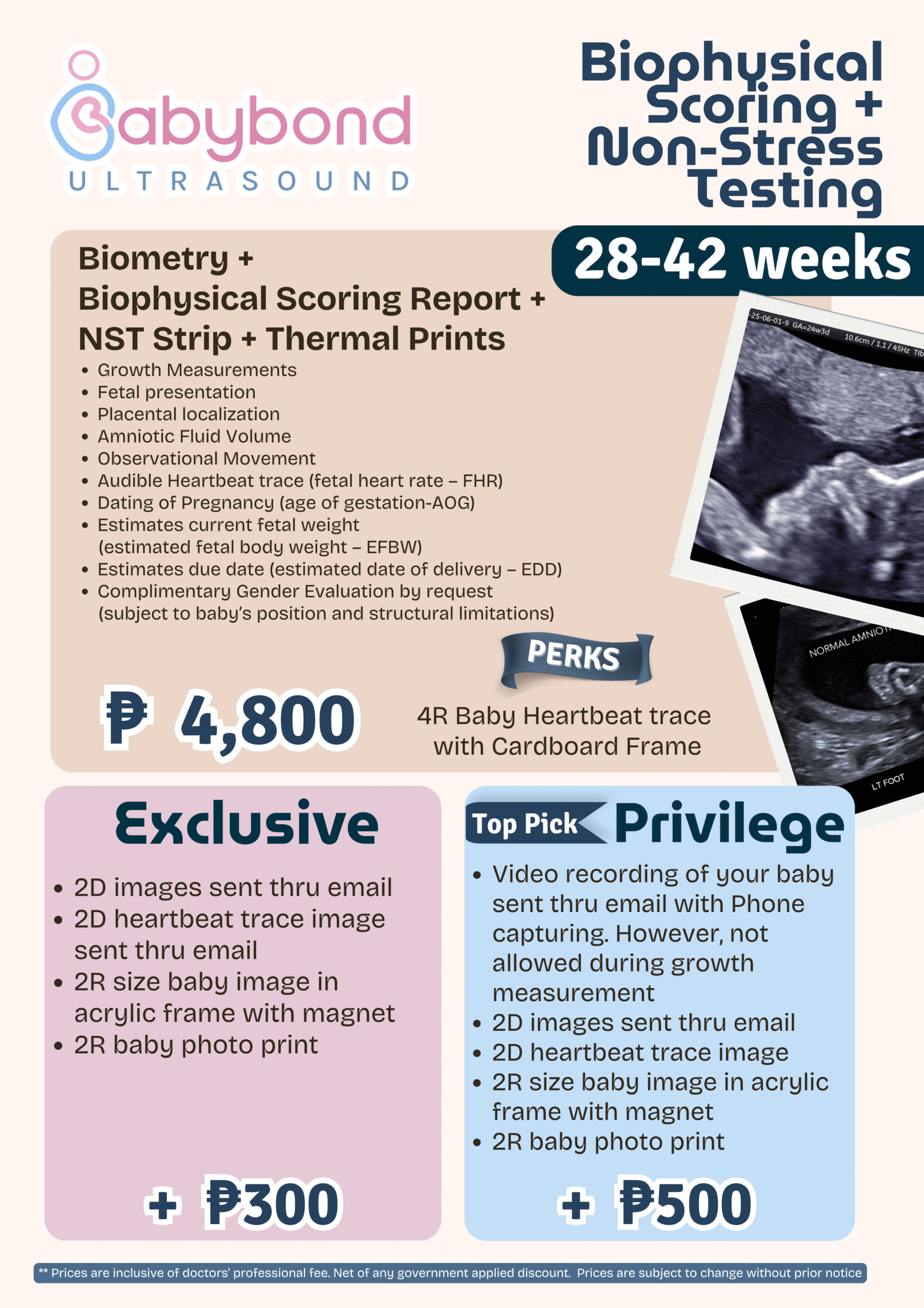 Biophysical Scoring (BPS) + Non Stress Testing (NST)