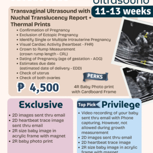 Transvaginal (TVS) + Nuchal Translucency