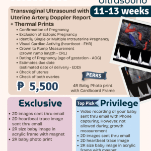 Transvaginal (TVS) + Uterine Artery Doppler Ultrasound